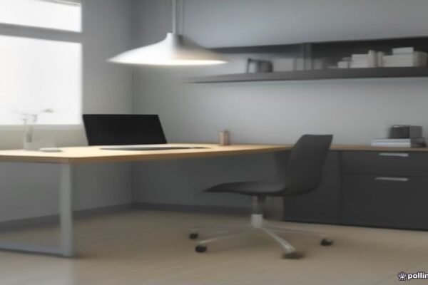 Laptop and desktop computer setup on a desk